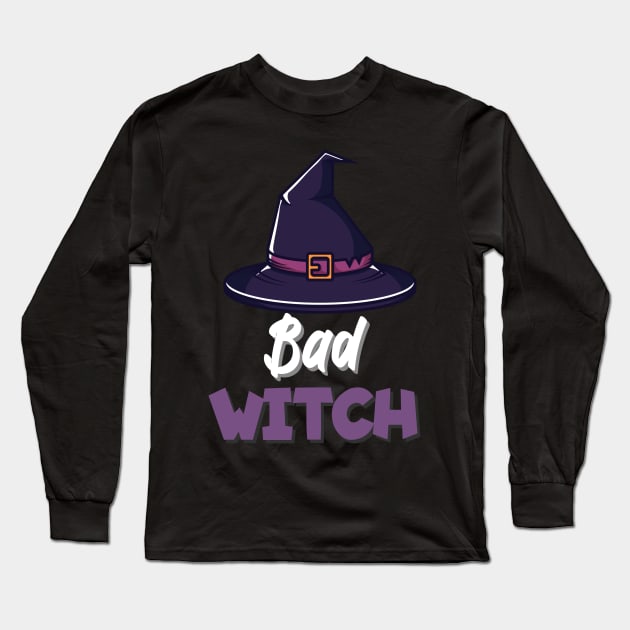 Bad witch Long Sleeve T-Shirt by maxcode